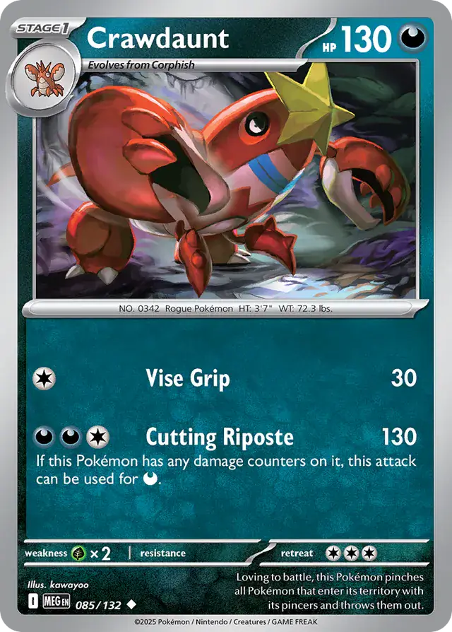 MEG - Mega Evolution - 085/132 - Crawdaunt