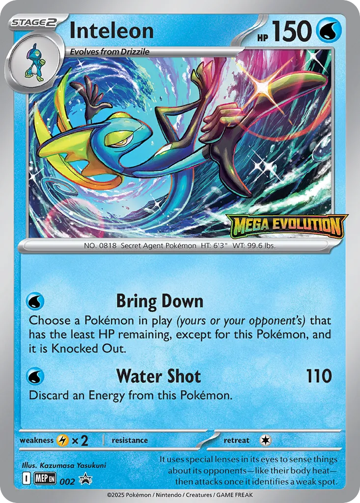 MEP Mega Evolution Promos - MEP002 - Inteleon (Stamped Holo)