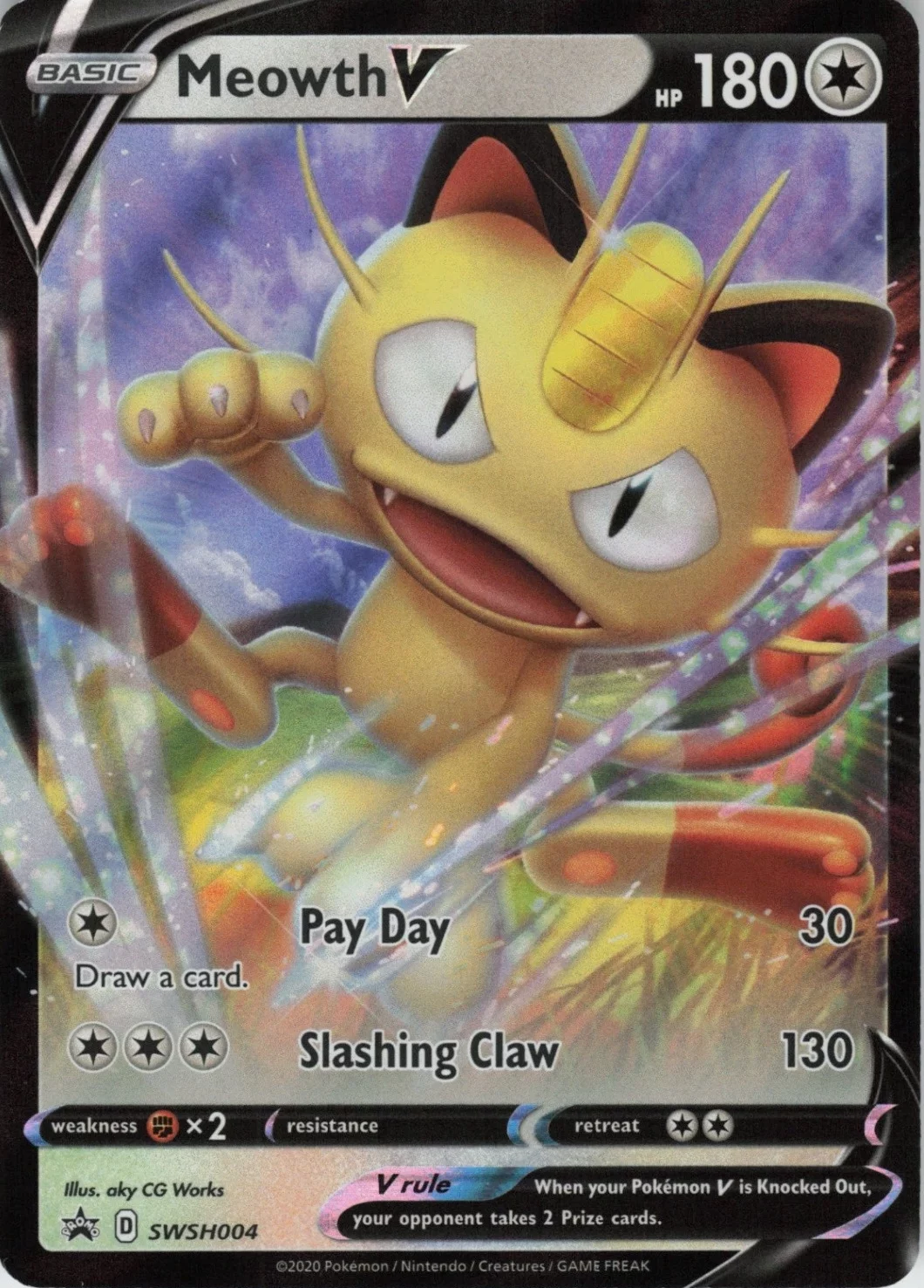 Sword & Shield Promos - SWSH004 - Meowth V