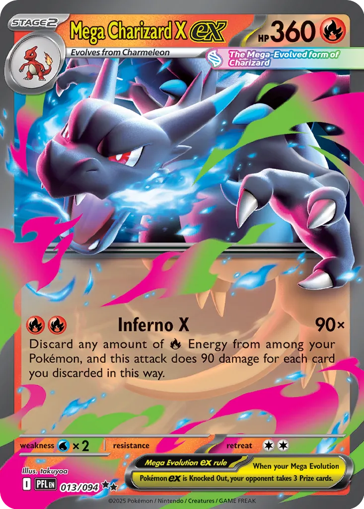PFL Phantasmal Flames - 013/094 - Mega Charizard X ex