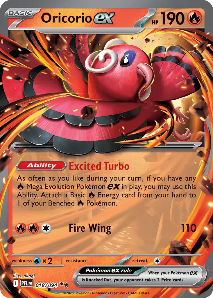 PFL Phantasmal Flames - 018/094 - Oricorio ex