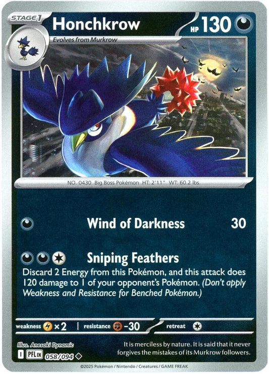 PFL Phantasmal Flames - 058/094 - Honchkrow (Reverse Holo)