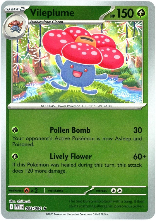 PFL Phantasmal Flames - 003/094 - Vileplume (Reverse Holo)