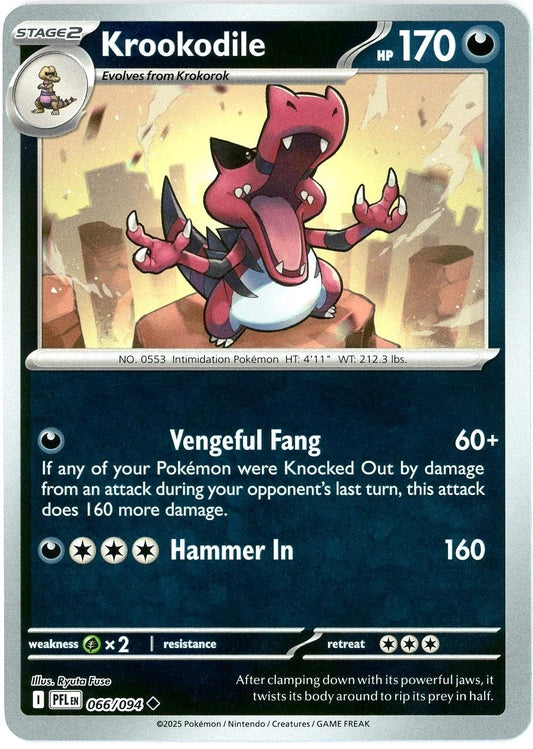 PFL Phantasmal Flames - 066/094 - Krookodile (Reverse Holo)