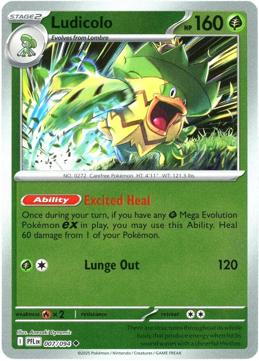 PFL Phantasmal Flames - 007/094 - Ludicolo (Reverse Holo)