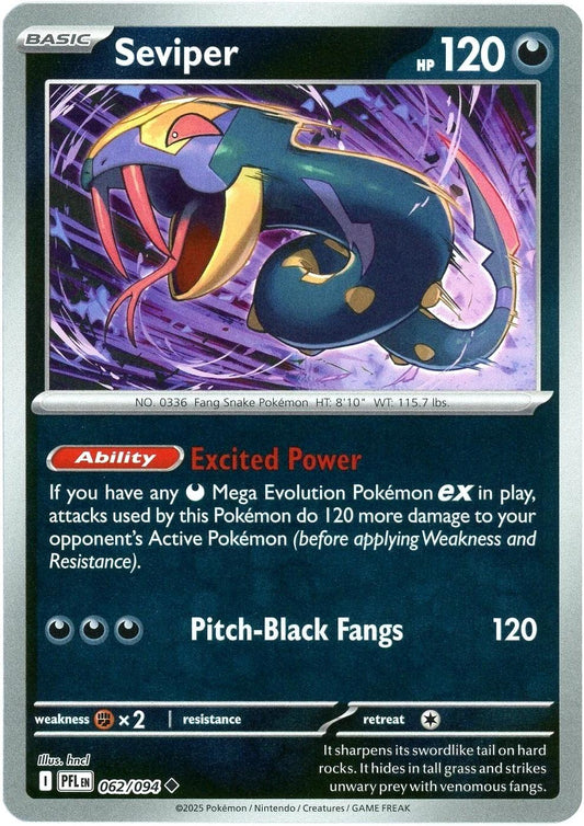 PFL Phantasmal Flames - 062/094 - Seviper (Reverse Holo)