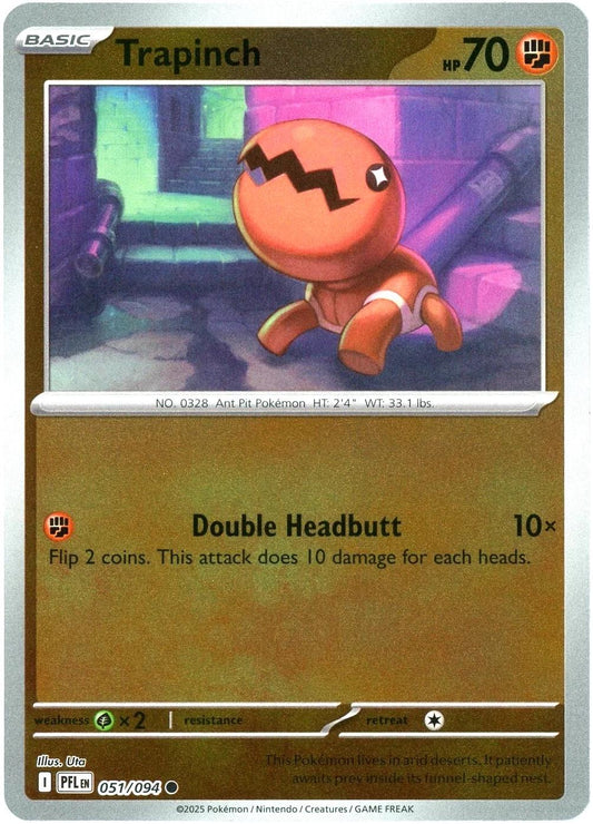 PFL Phantasmal Flames - 051/094 - Trapinch (Reverse Holo)