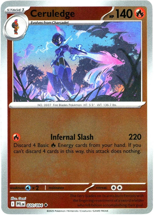 PFL Phantasmal Flames - 020/094 - Ceruledge (Reverse Holo)