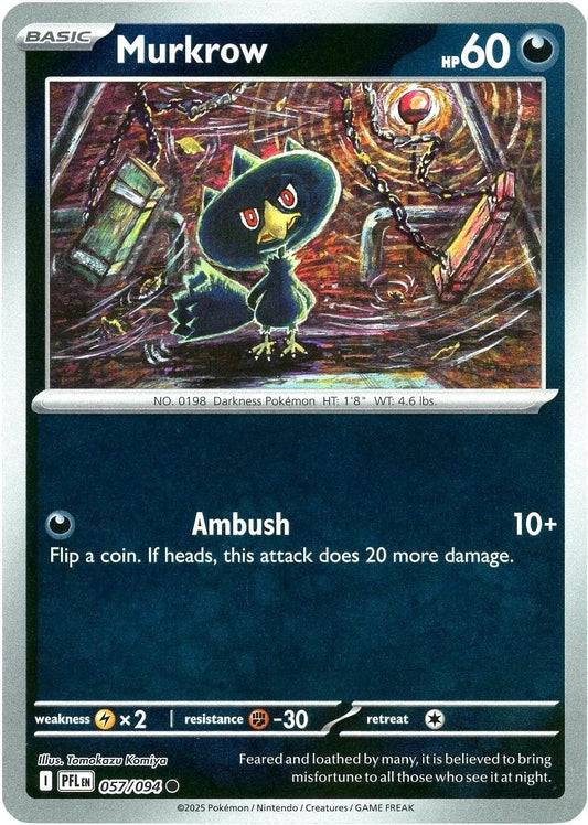 PFL Phantasmal Flames - 057/094 - Murkrow (Reverse Holo)