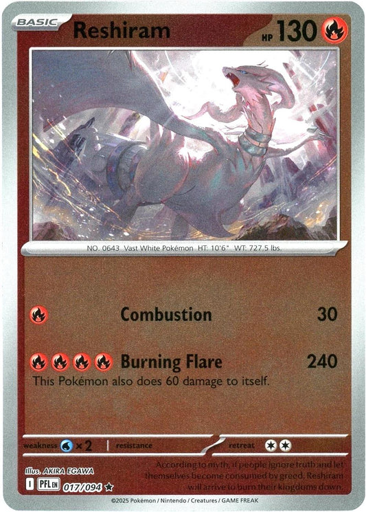 PFL Phantasmal Flames - 017/094 - Reshiram (Reverse Holo)