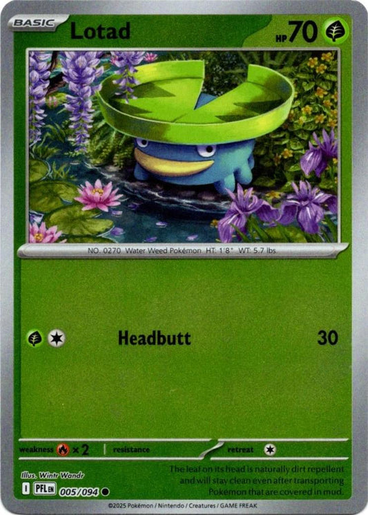 PFL Phantasmal Flames - 005/094 - Lotad (Reverse Holo)