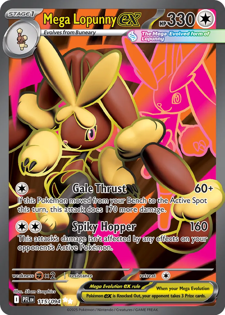 PFL Phantasmal Flames - 115/094 - Mega Lopunny ex