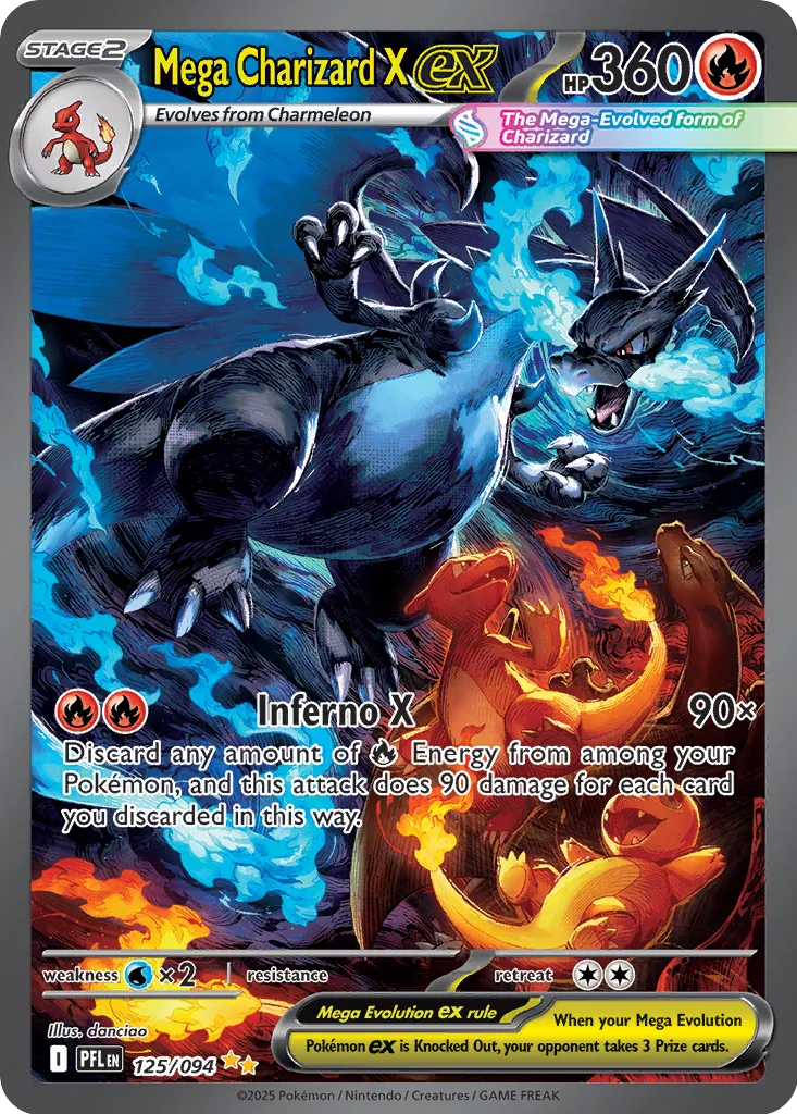 PFL Phantasmal Flames - 125/094 - Mega Charizard X ex