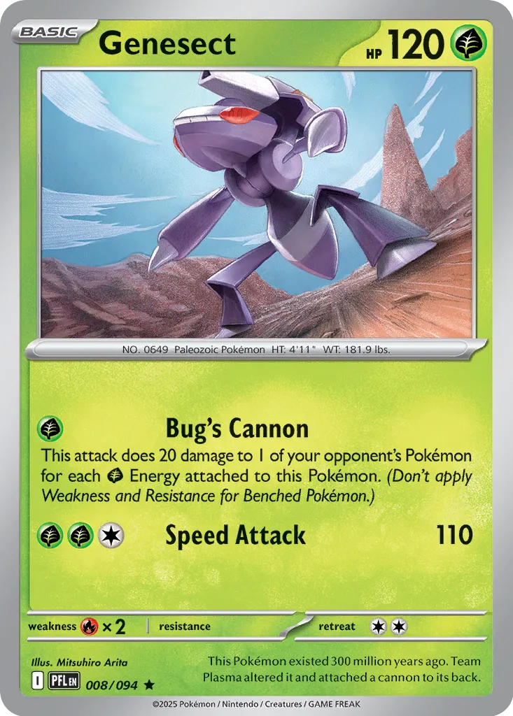 PFL Phantasmal Flames - 008/094 - Genesect (Holo)
