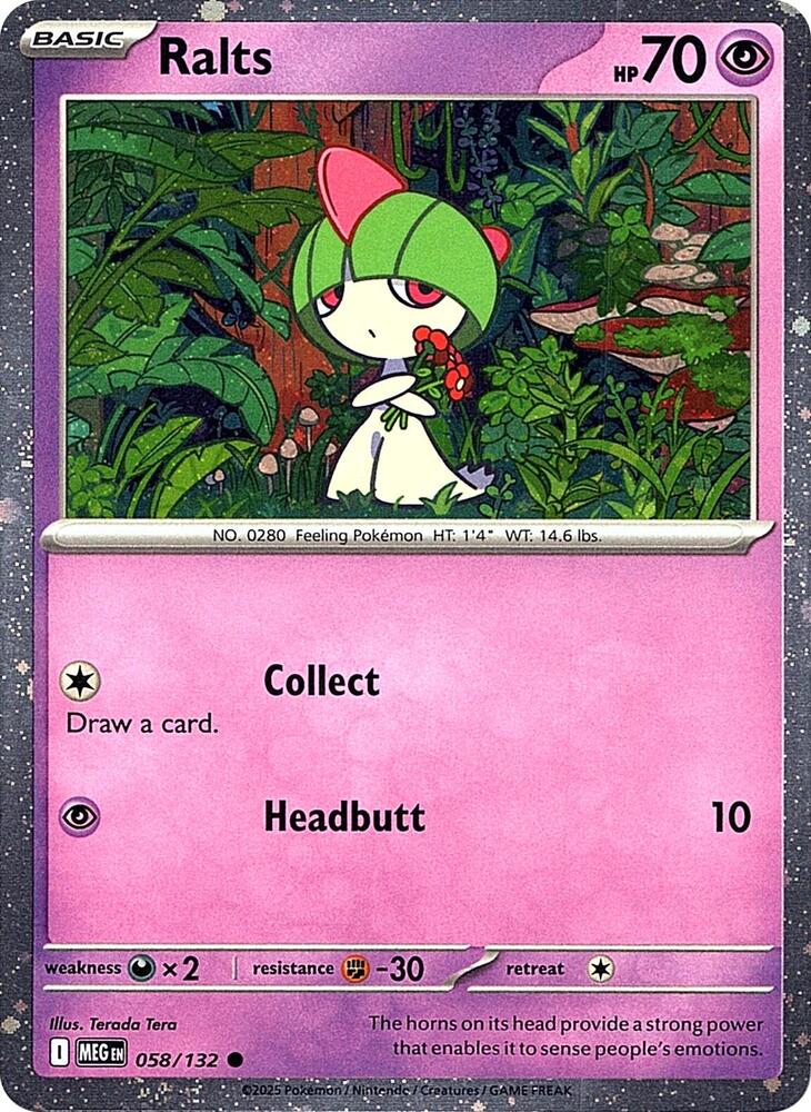Mega Evolution - 058/132 - Ralts (Cosmos Holo)