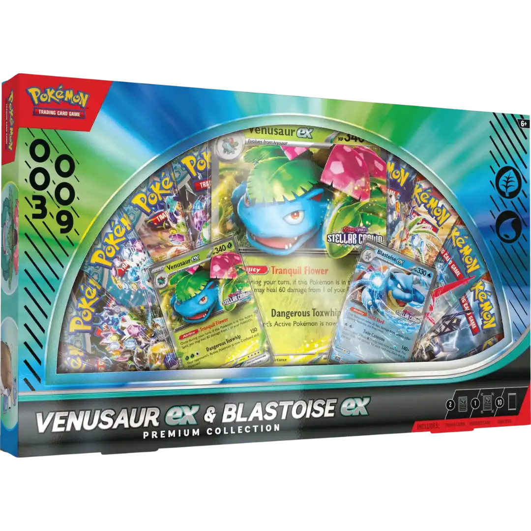 Venusaur ex & Blastoise ex Premium Collection