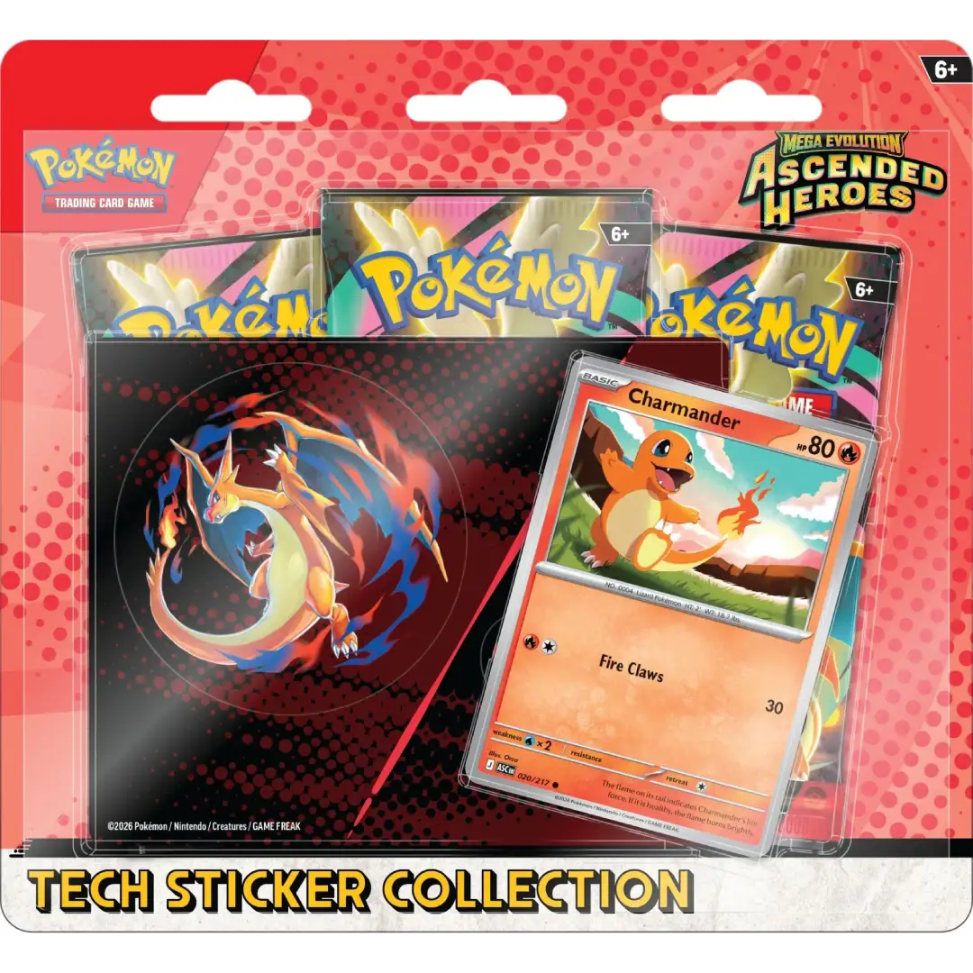Pokemon TCG: Ascended Heroes - Tech Sticker - Charmander/Mega Charizard Y