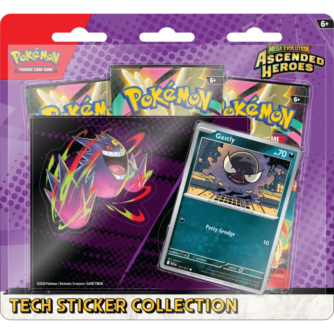 Pokemon TCG: Ascended Heroes - Tech Sticker - Gastly/Mega Gengar