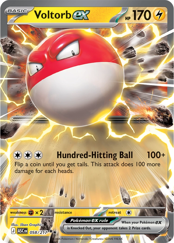 ASC Ascended Heroes - 058/217 - Voltorb ex