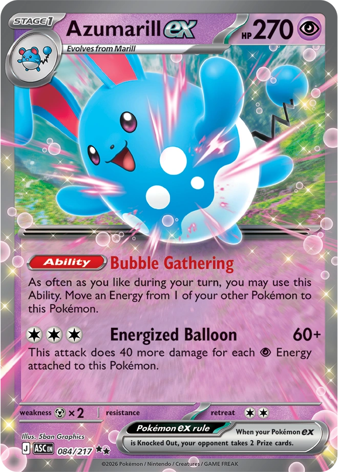 ASC Ascended Heroes - 084/217 - Azumarill ex