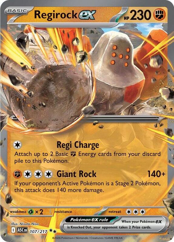 ASC Ascended Heroes - 107/217 - Regirock ex