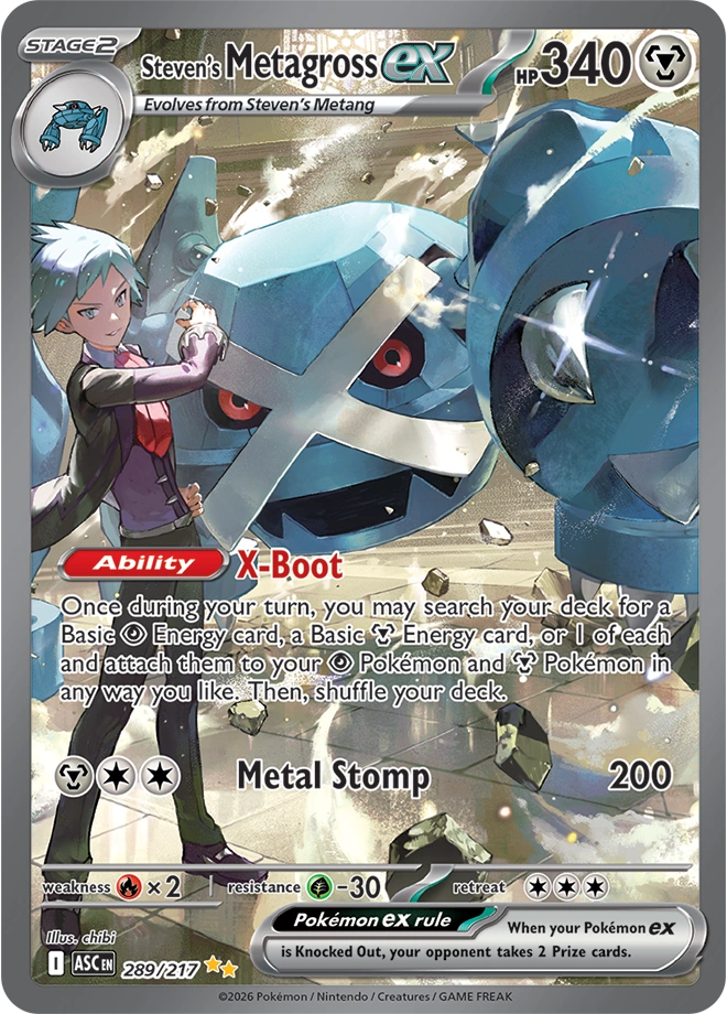 ASC Ascended Heroes - 289/217 - Steven's Metagross ex