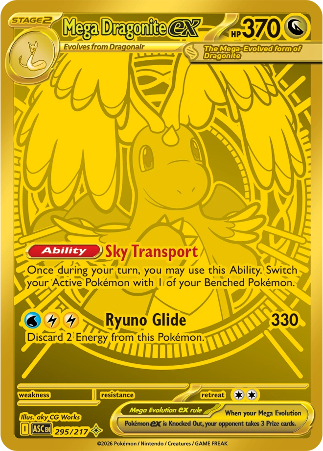 ASC Ascended Heroes - 295/217 - Mega Dragonite ex (złota)