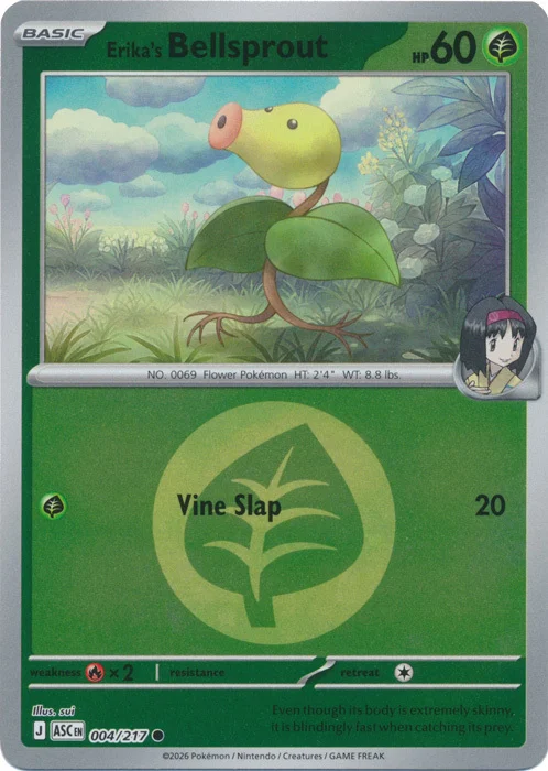 ASC Ascended Heroes - 004/217 - Erika's Bellsprout (Energy Reverse Holo)