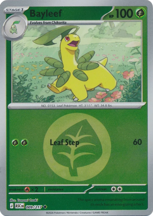 ASC Ascended Heroes - 009/217 - Bayleef (Energy Reverse Holo)