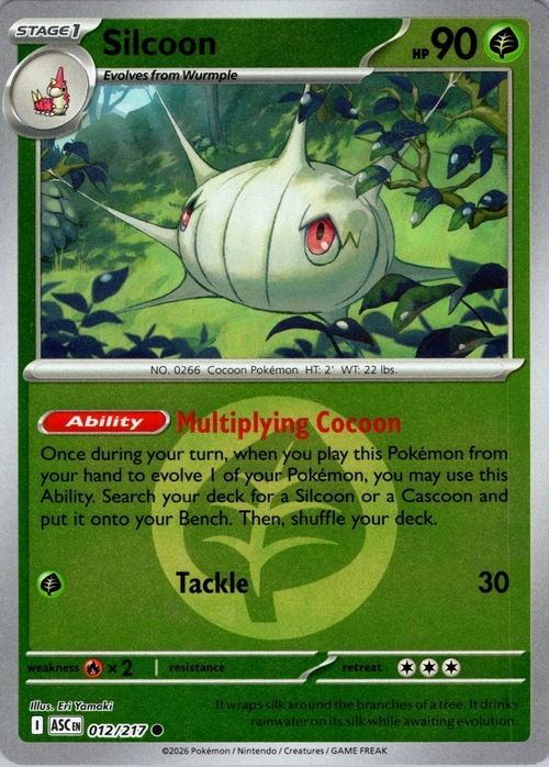 ASC Ascended Heroes - 012/217 - Silcoon (Energy Reverse Holo)