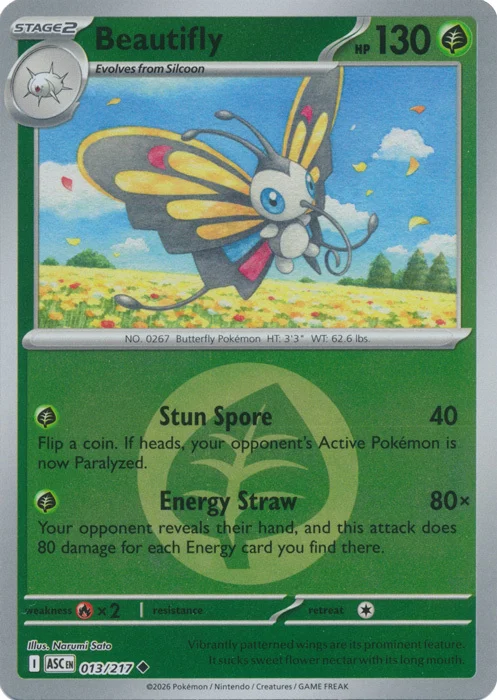 ASC Ascended Heroes - 013/217 - Beautifly (Energy Reverse Holo)