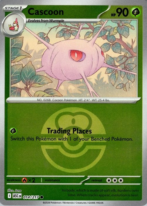 ASC Ascended Heroes - 014/217 - Cascoon (Love Ball Reverse Holo)