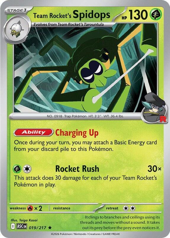 ASC Ascended Heroes - 019/217 - Team Rocket's Spidops (Holo)