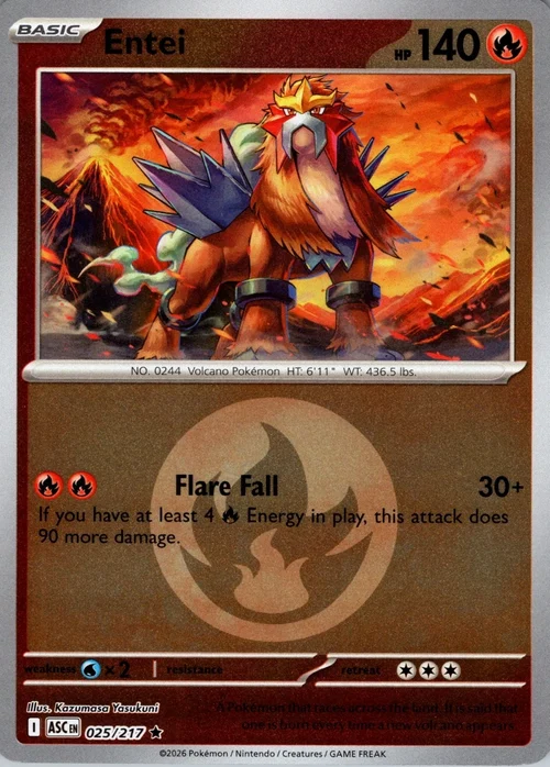 ASC Ascended Heroes - 025/217 - Entei (Energy Reverse Holo)