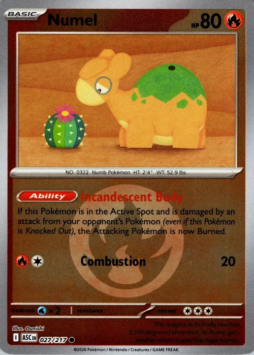 ASC Ascended Heroes - 027/217 - Numel (Energy Reverse Holo)