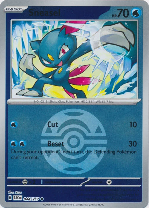 ASC Ascended Heroes - 044/217 - Sneasel (Dusk Ball Reverse Holo)