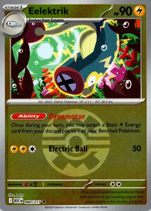 ASC Ascended Heroes - 060/217 - Eelektrik (Quick Ball Reverse Holo)