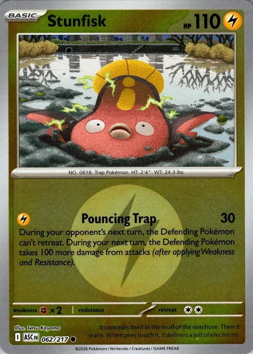 ASC Ascended Heroes - 062/217 - Stunfisk (Energy Reverse Holo)