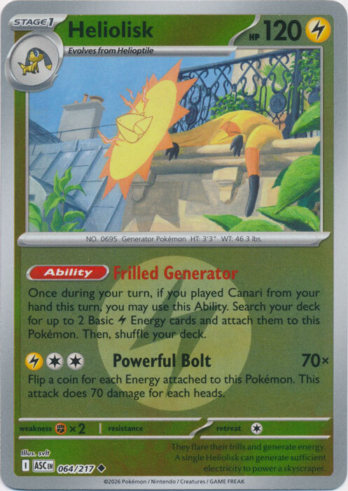 ASC Ascended Heroes - 064/217 - Heliolisk (Energy Reverse Holo)