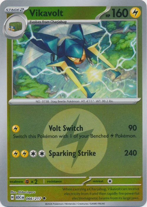 ASC Ascended Heroes - 066/217 - Vikavolt (Energy Reverse Holo)