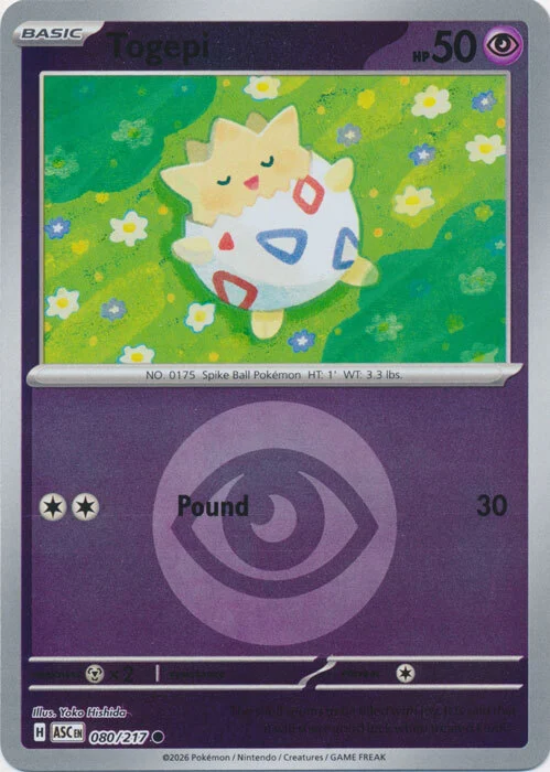 ASC Ascended Heroes - 080/217 - Togepi (Energy Reverse Holo)