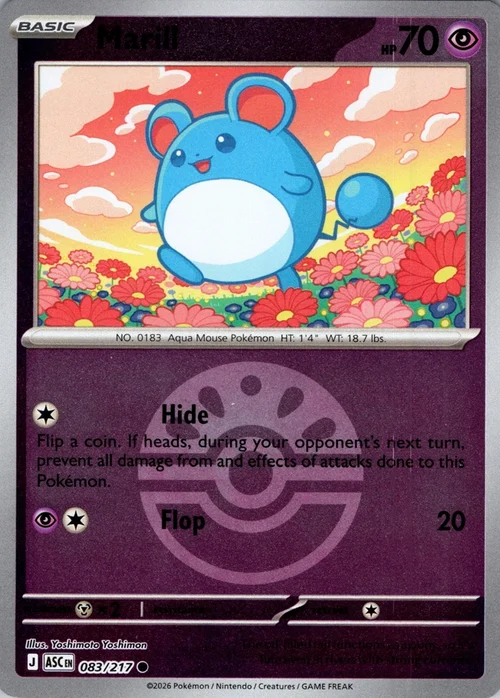 ASC Ascended Heroes - 083/217 - Marill (Friend Ball Reverse Holo)