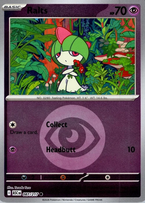 ASC Ascended Heroes - 087/217 - Ralts (Energy Reverse Holo)