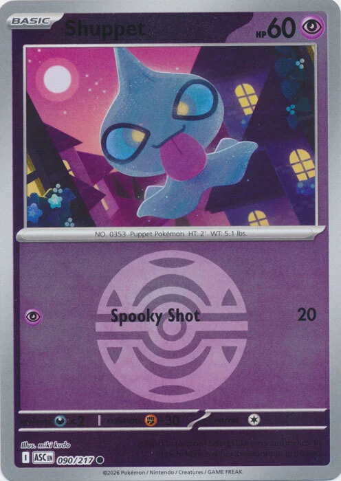 ASC Ascended Heroes - 090/217 - Shuppet (Dusk Ball Reverse Holo)