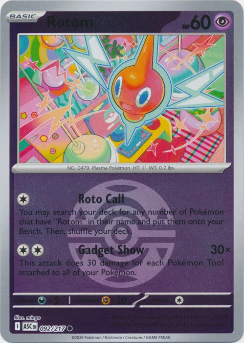 ASC Ascended Heroes - 092/217 - Rotom (Dusk Ball Reverse Holo)