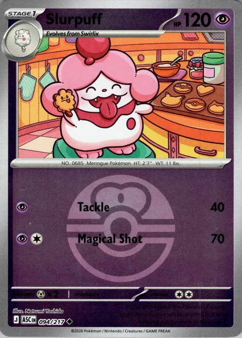 ASC Ascended Heroes - 094/217 - Slurpuff (Love Ball Reverse Holo)
