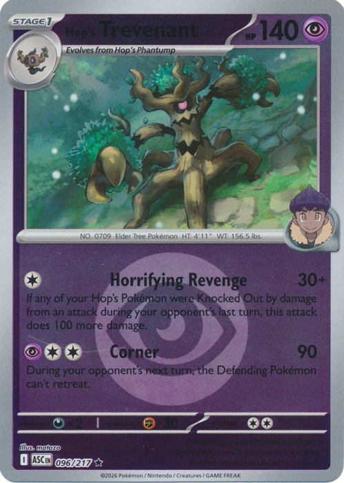 ASC Ascended Heroes - 096/217 - Hop's Trevenant (Energy Reverse Holo)