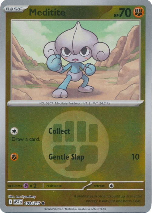 ASC Ascended Heroes - 103/217 - Meditite (Energy Reverse Holo)