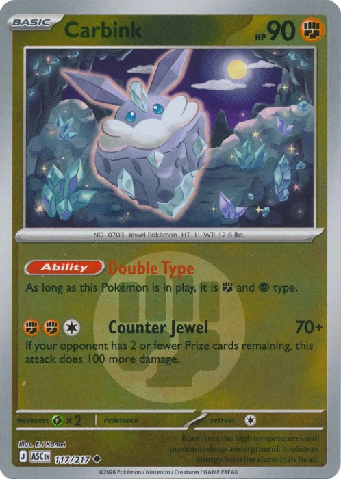 ASC Ascended Heroes - 117/217 - Carbink (Energy Reverse Holo)