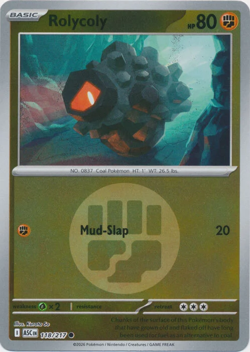 ASC Ascended Heroes - 118/217 - Rolycoly (Energy Reverse Holo)